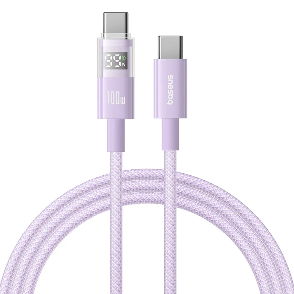 Cavo Dati e Ricarica USB-C - USB-C Baseus Display 2, 100W, 2m, Viola P10382702511-01 - immagine 1