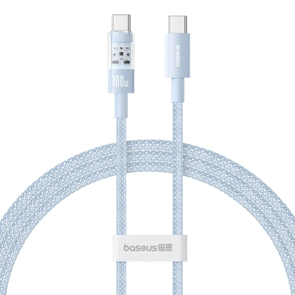 Cavo Dati e Ricarica USB-C - USB-C Baseus Gem, 100W, 1m, Blu P10373000311-00 - immagine 1