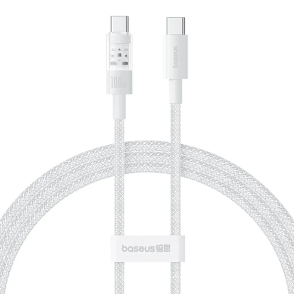 Cavo Dati e Ricarica USB-C - USB-C Baseus Gem, 100W, 1m, Bianco P10373000211-00 - immagine 1
