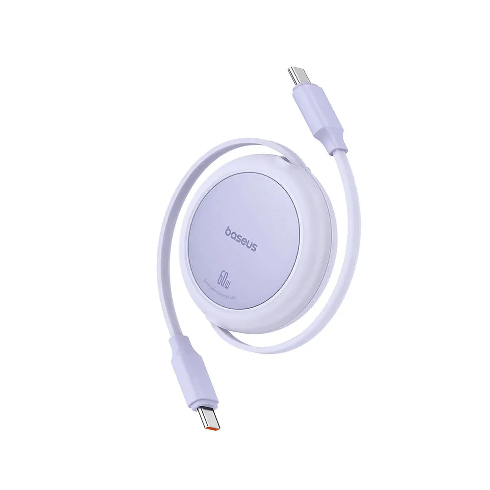 Cavo Dati e Ricarica USB-C - USB-C Baseus Free2Pull Mini Retrattile, 60W, 1m, Viola P10364500511-01 - immagine 1