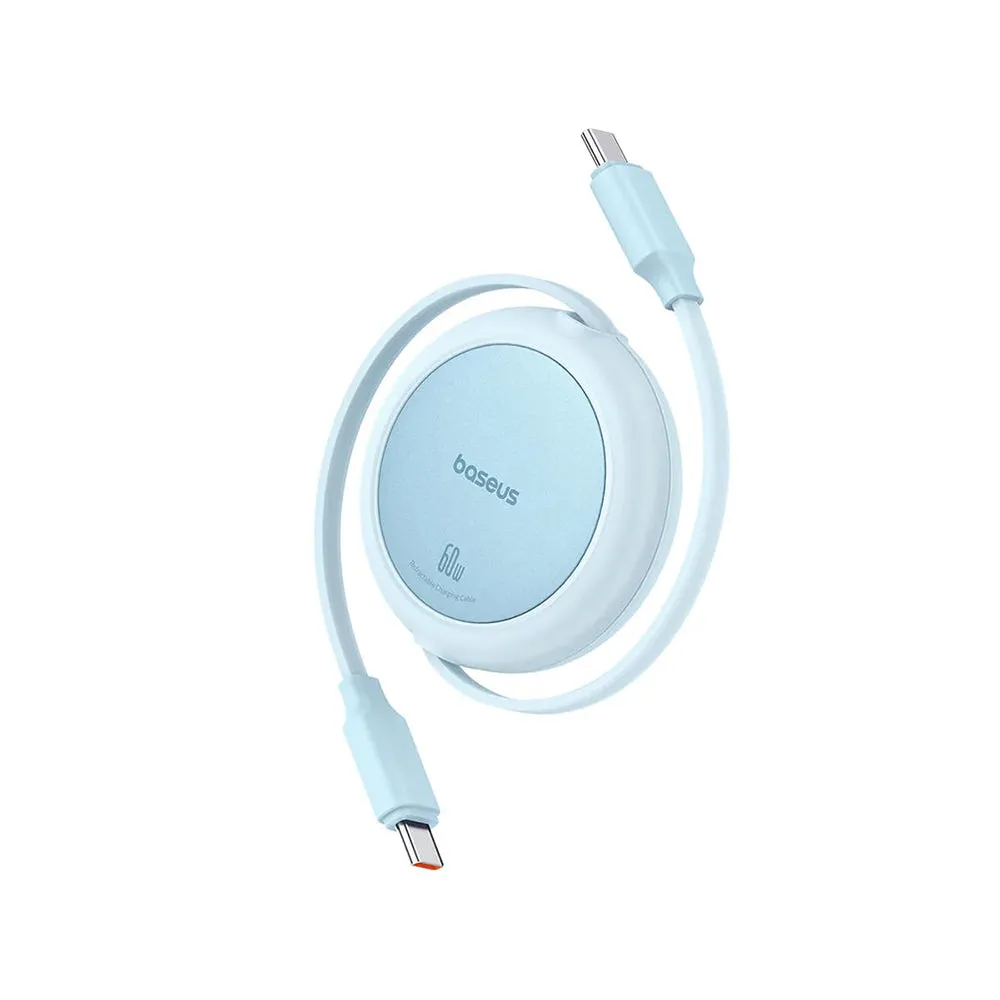 Cavo Dati e Ricarica USB-C - USB-C Baseus Free2Pull Mini Retrattile, 60W, 1m, Blu P10364500311-01 - immagine 1