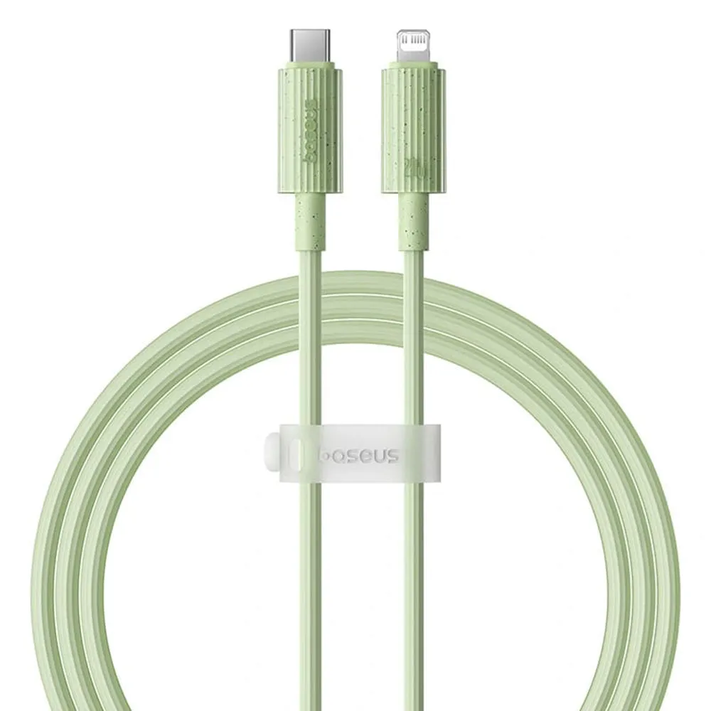 Cavo Dati e Ricarica USB-C - Lightning Baseus Habitat, 20W, 1m, Verde P10360201631-00 - immagine 1