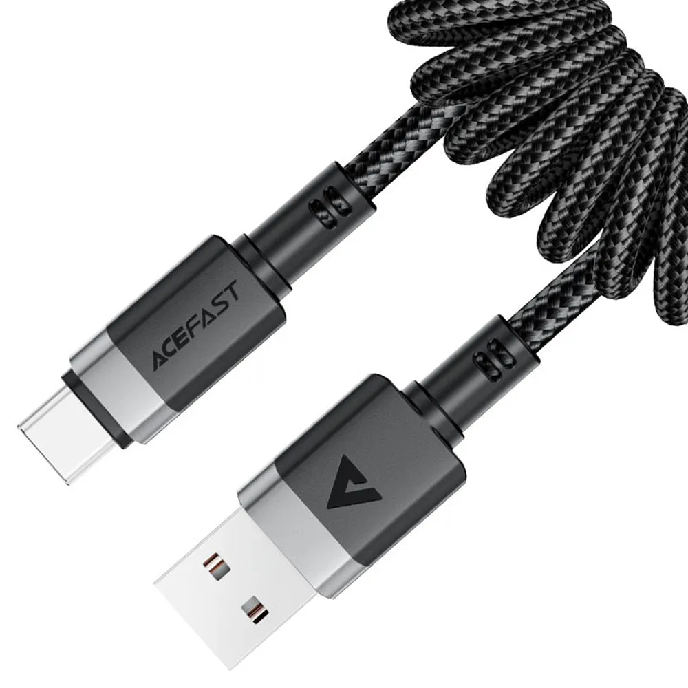 Cavo Dati e Ricarica USB-A - USB-C Acefast C14-04, 18W, 1.2m, Nero - immagine 1