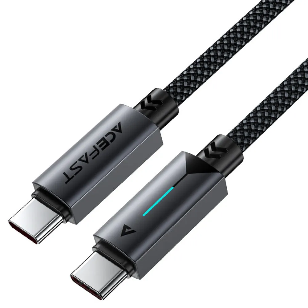 Cavo Dati e Ricarica USB-C - USB-C Acefast C19-03, 60W, 1.2m, Nero - immagine 1