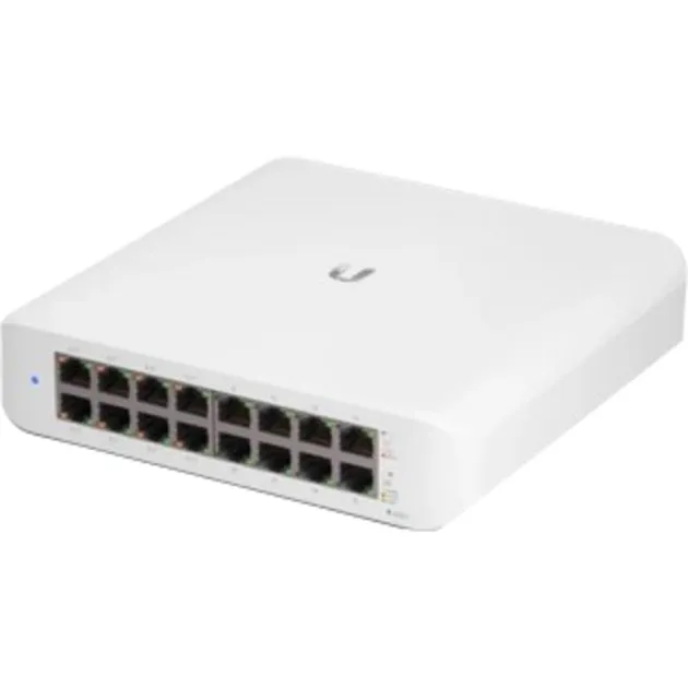 UniFi Switch Lite 16 PoE L2 Gigabit Ethernet (10/100/1000) Supporto Power over Ethernet (PoE) Bianco, Interruttore - immagine 1