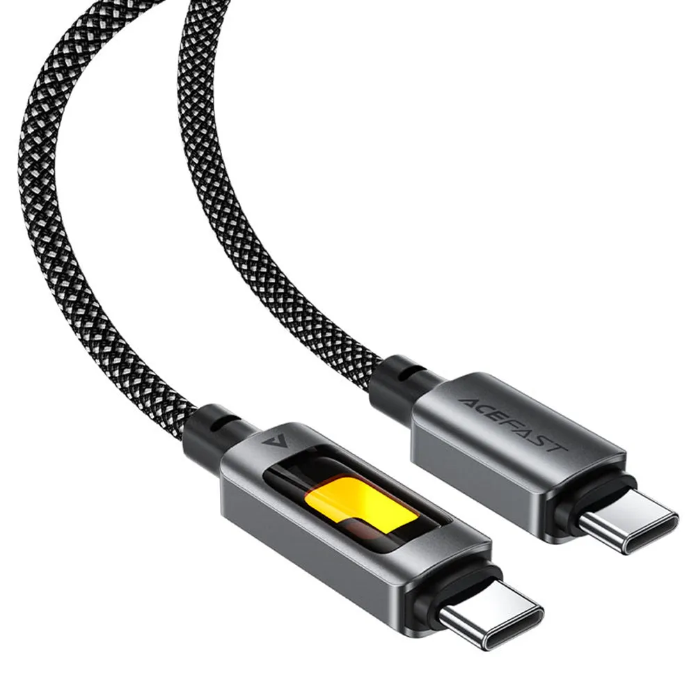 Cavo Dati e Ricarica USB-C - USB-C Acefast C21-03, 60W, 1.2m, Nero - immagine 1