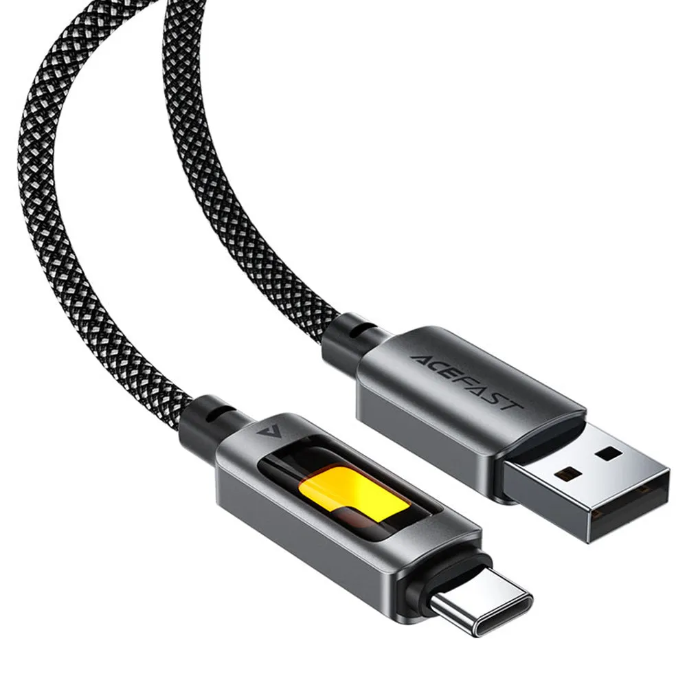 Cavo Dati e Ricarica USB-A - USB-C Acefast C21-04, 18W, 1.2m, Nero - immagine 1