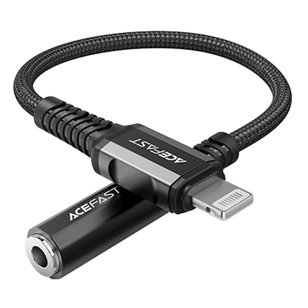 Adattatore Audio Lightning - 3.5mm Acefast C1-05, Nero - immagine 1