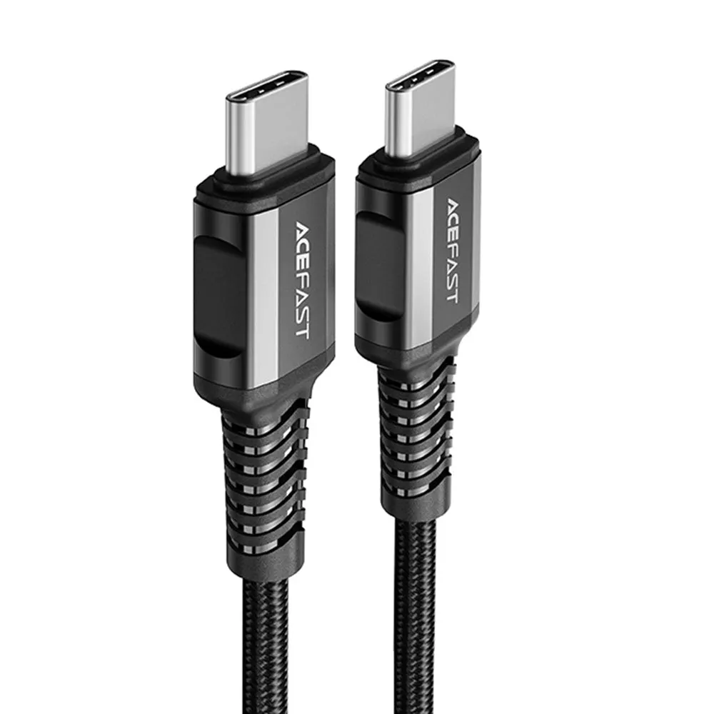 Cavo Dati e Ricarica USB-C - USB-C Acefast C1-03, 60W, 1.2m, Nero - immagine 1