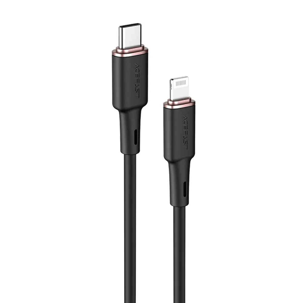 Cavo Dati e Ricarica USB-C - Lightning Acefast C2-01, 30W, 1.2m, Nero - immagine 1