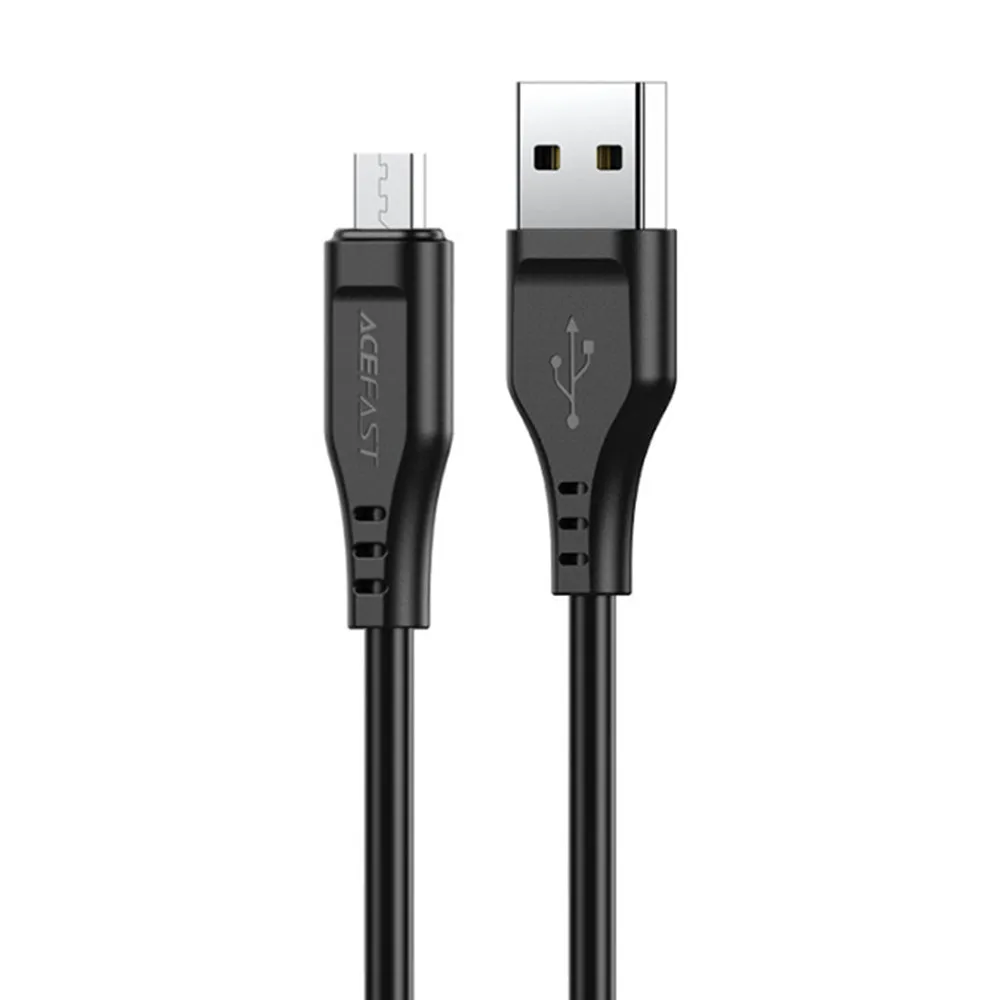 Cavo Dati e Ricarica USB-A - microUSB Acefast C3-09, 18W, 1.2m, Nero - immagine 1