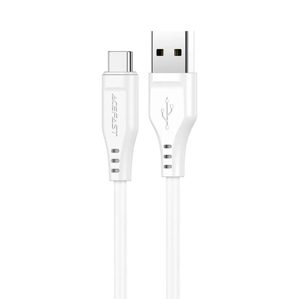 Cavo Dati e Ricarica USB-A - USB-C Acefast C3-03, 60W, 1.2m, Bianco - immagine 1