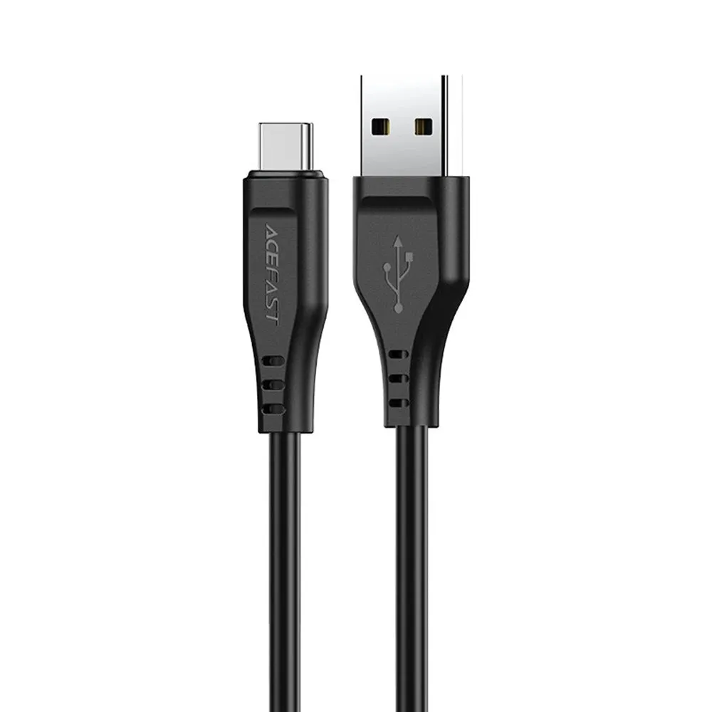 Cavo Dati e Ricarica USB-A - USB-C Acefast C3-03, 60W, 1.2m, Nero - immagine 1