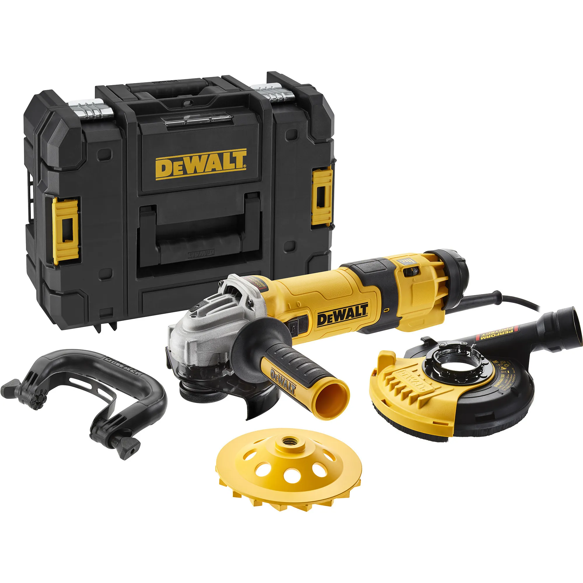 Smerigliatrice angolare DWE4257KT-QS set superficie calcestruzzo, 125mm - immagine 1