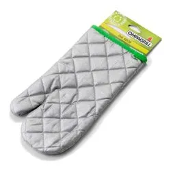 Guanto barbecue cotone trapuntato taglia Unica (31cm) Argento GU130 - immagine 1