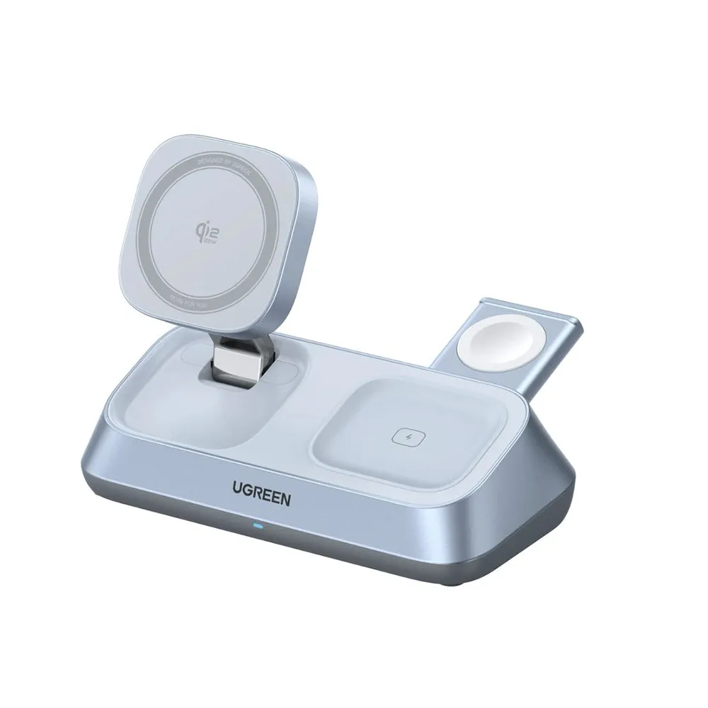 Caricabatterie Wireless UGREEN W711 3in1, 25W, 1.67A, Blu - immagine 1