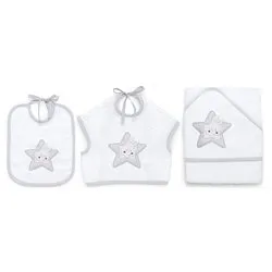 Set bavaglini 3 pz STAR Grey 15 5020 208 - immagine 1