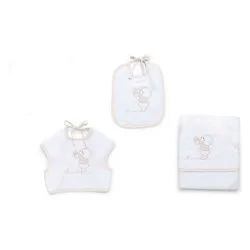 Set bavaglini 3 pz BEAR Avorio 15 5020 106 - immagine 1