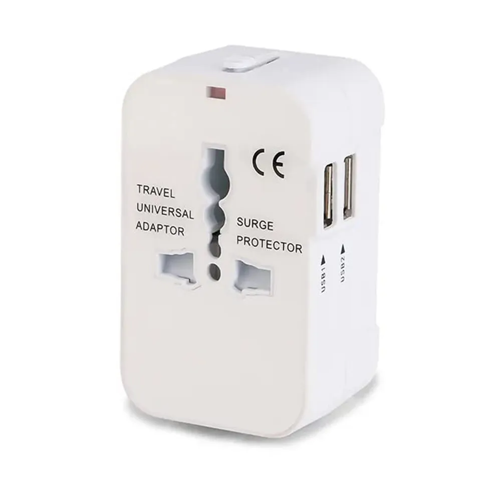 Caricabatterie da Rete Techsuit HHT202 Travel, 10W, 2A, 2 x USB-A, Bianco - immagine 1