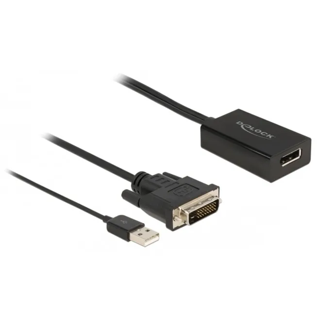 63189 cavo e adattatore video 0,5 m DVI DisplayPort Nero - immagine 1