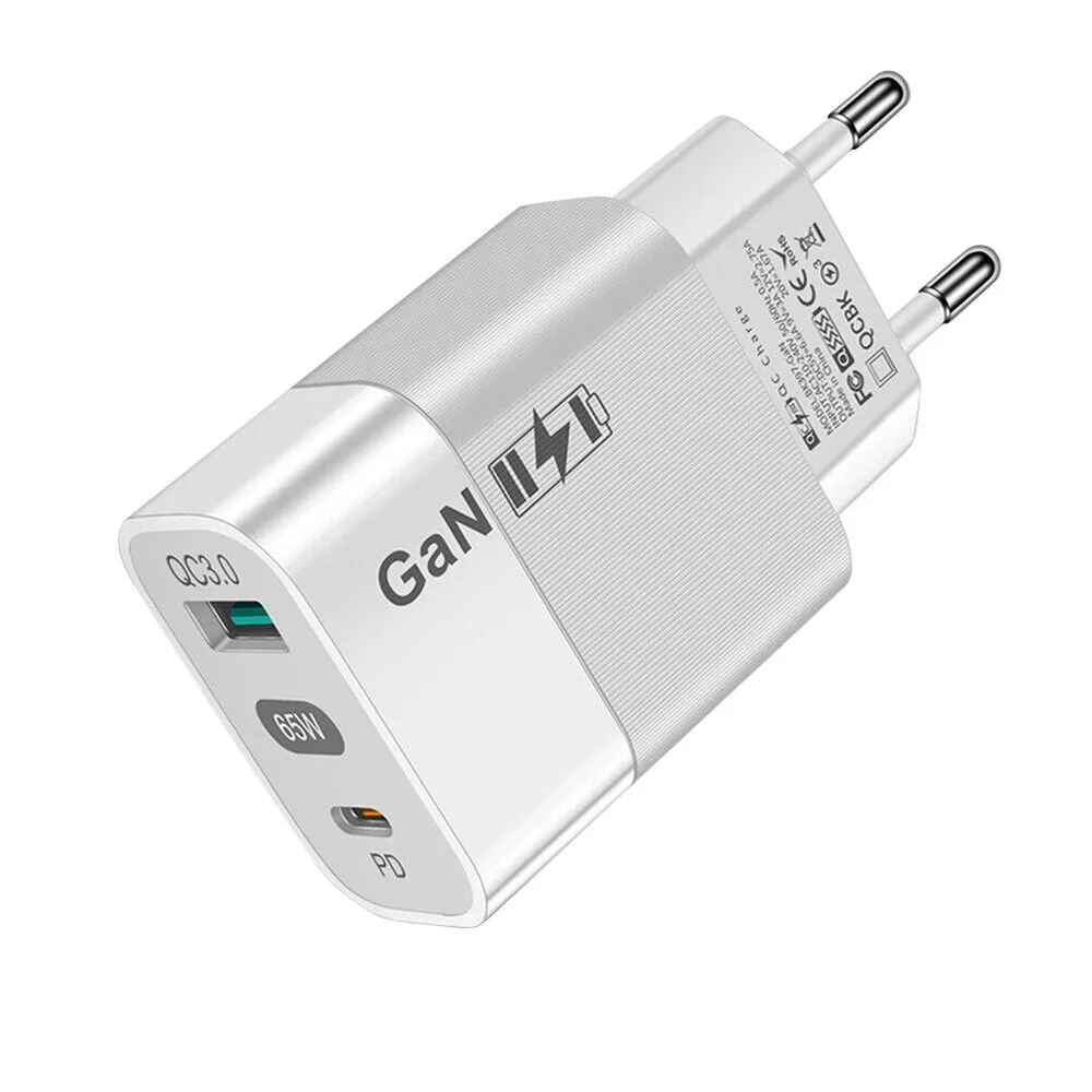 Caricatore da rete Techsuit CHPD131, 33W, 6.6A, 1 x USB-A - 1 x USB-C, Bianco - immagine 1