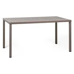 Tavolo impilabile polipropilene CUBE 140 x 80 Fisso Tortora (140x80x75,5cm) 47759 10 000 - immagine 1