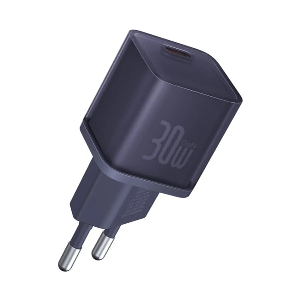 Caricabatterie Rete Baseus GaN5S, 30W, 3A, 1 x USB-C, Viola P10162504523-00 - immagine 1
