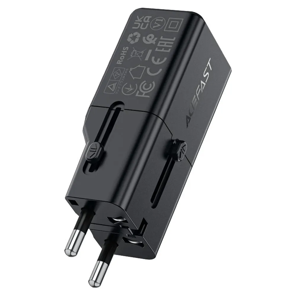 Caricabatterie da rete Acefast Z7 Travel, 30W, 3A, 1 x USB-C, Nero - immagine 1