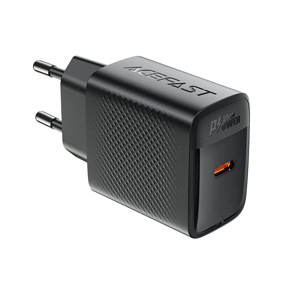 Caricabatterie Retea Acefast A104, 25W, 3A, 1 x USB-C, Nero - immagine 1