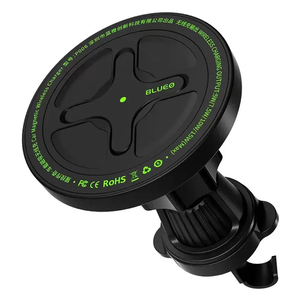 Caricabatterie Auto Wireless Blueo Ape Legend, 15W, 1.67A, Nero - immagine 1