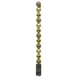 Set palline albero Natale (14pz-3cm) Plastica Gold 9020456 - immagine 1