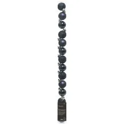 Set palline albero Natale (14pz-3cm) Plastica Night blu 9020466 - immagine 1