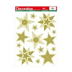 Vetrofania Natale Stelle (41x29cm) Assortito 416362 - immagine 1