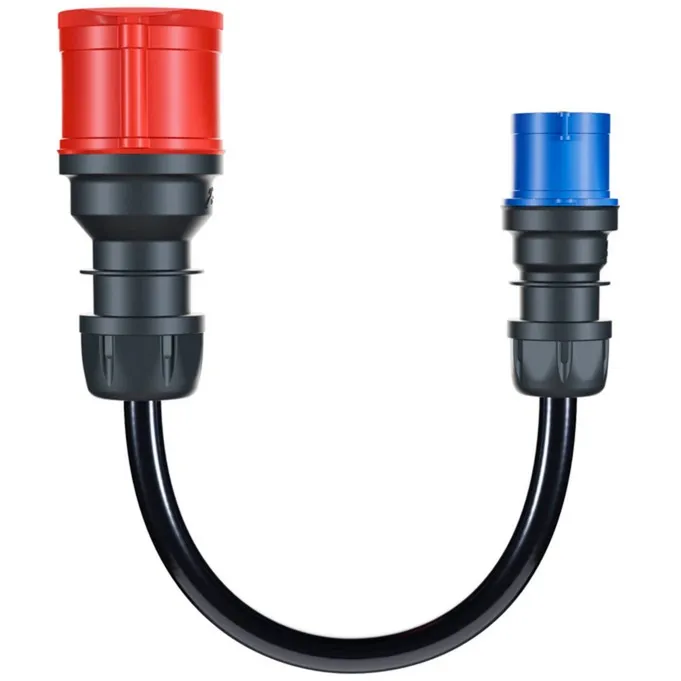 Adattatore per Gemini flex 22 kW, CEE rosso trifase 32A > CEE blu 16A - immagine 1