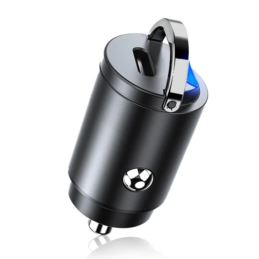 Caricabatterie Auto Techsuit C5 NanoVolt, 30W, 3A, 1 x USB-C, Nero - immagine 1