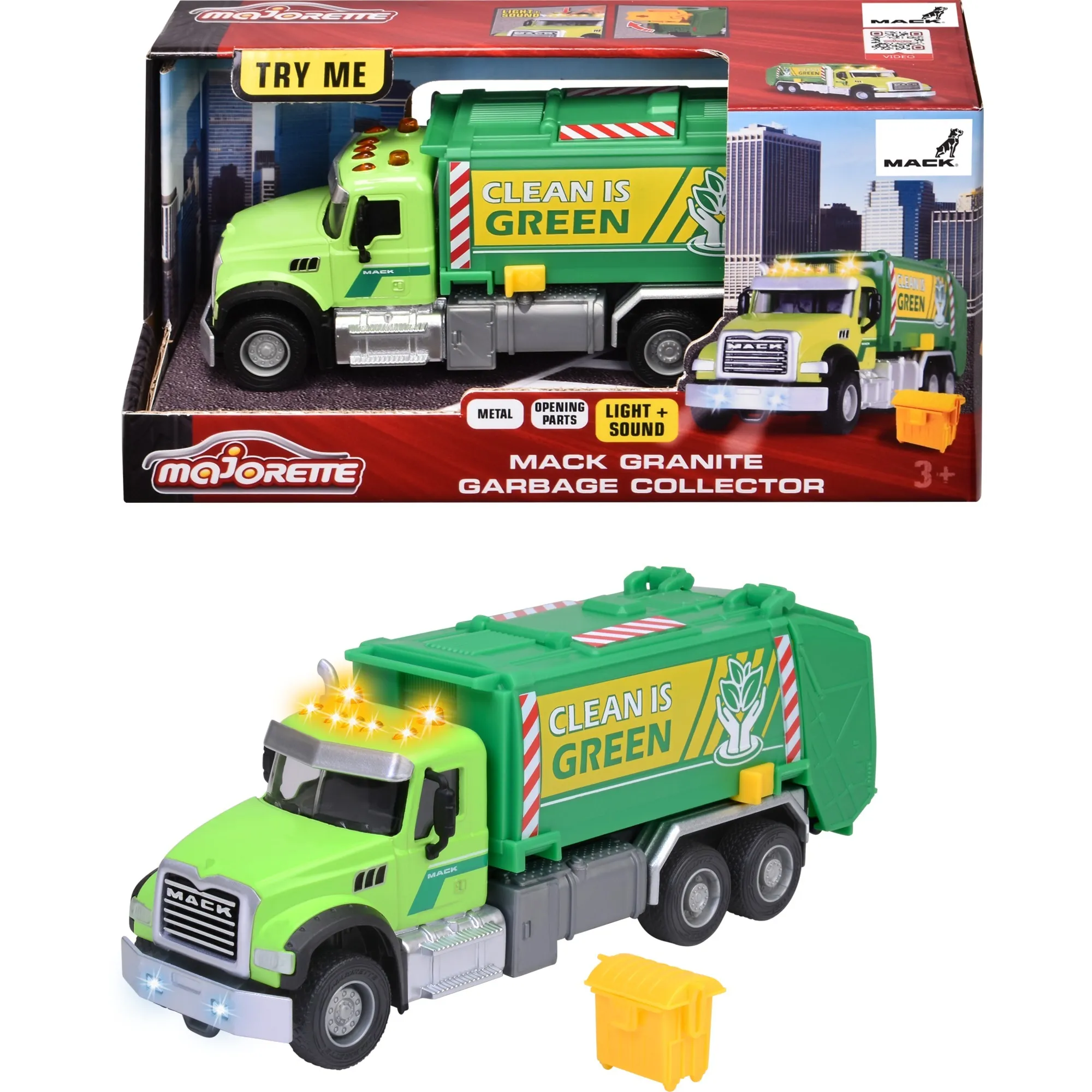 Mack Granite camion della spazzatura, veicolo da gioco - immagine 1