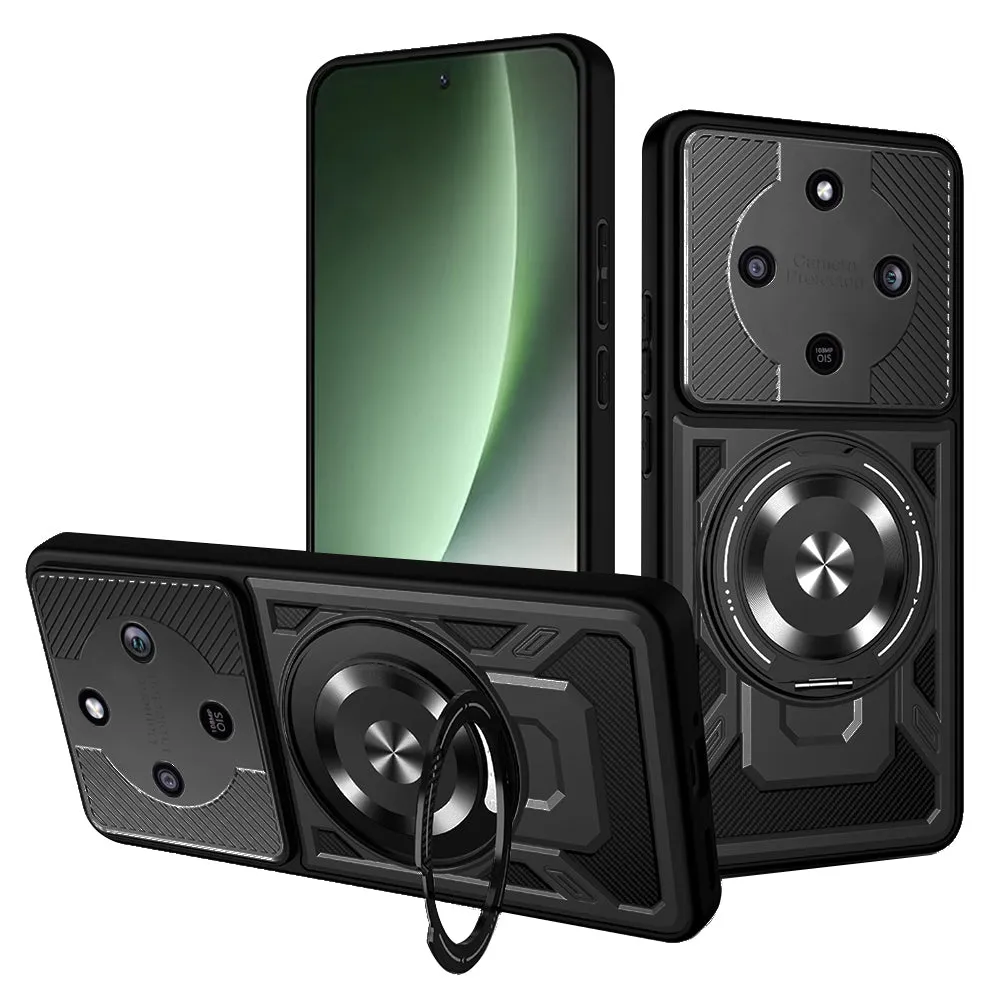 Custodia per Honor Magic8 Lite, Techsuit, RuggedCam, Nera - immagine 1