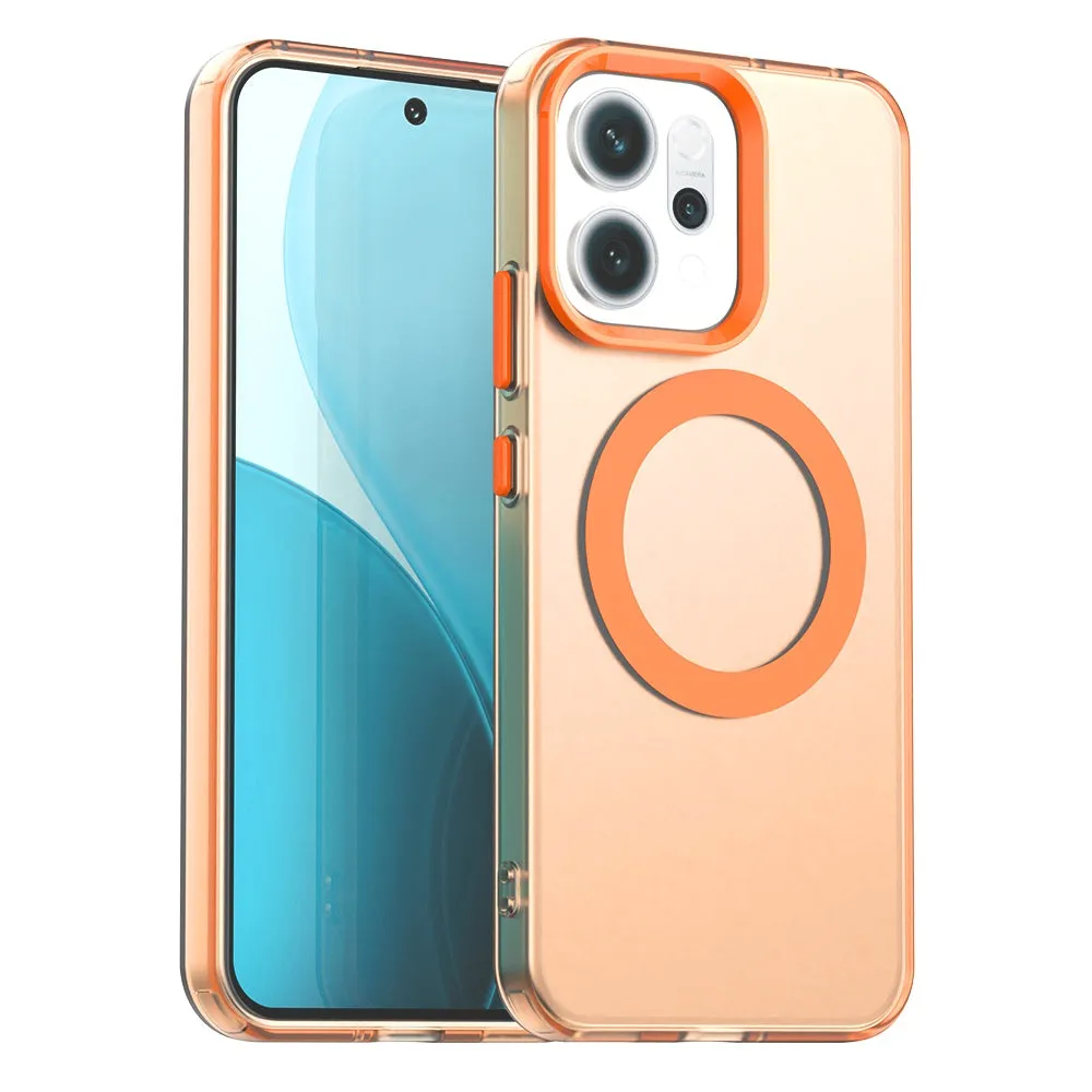 Custodia MagSafe per Oppo Reno14, Techsuit, CandyCase, Arancione - immagine 1