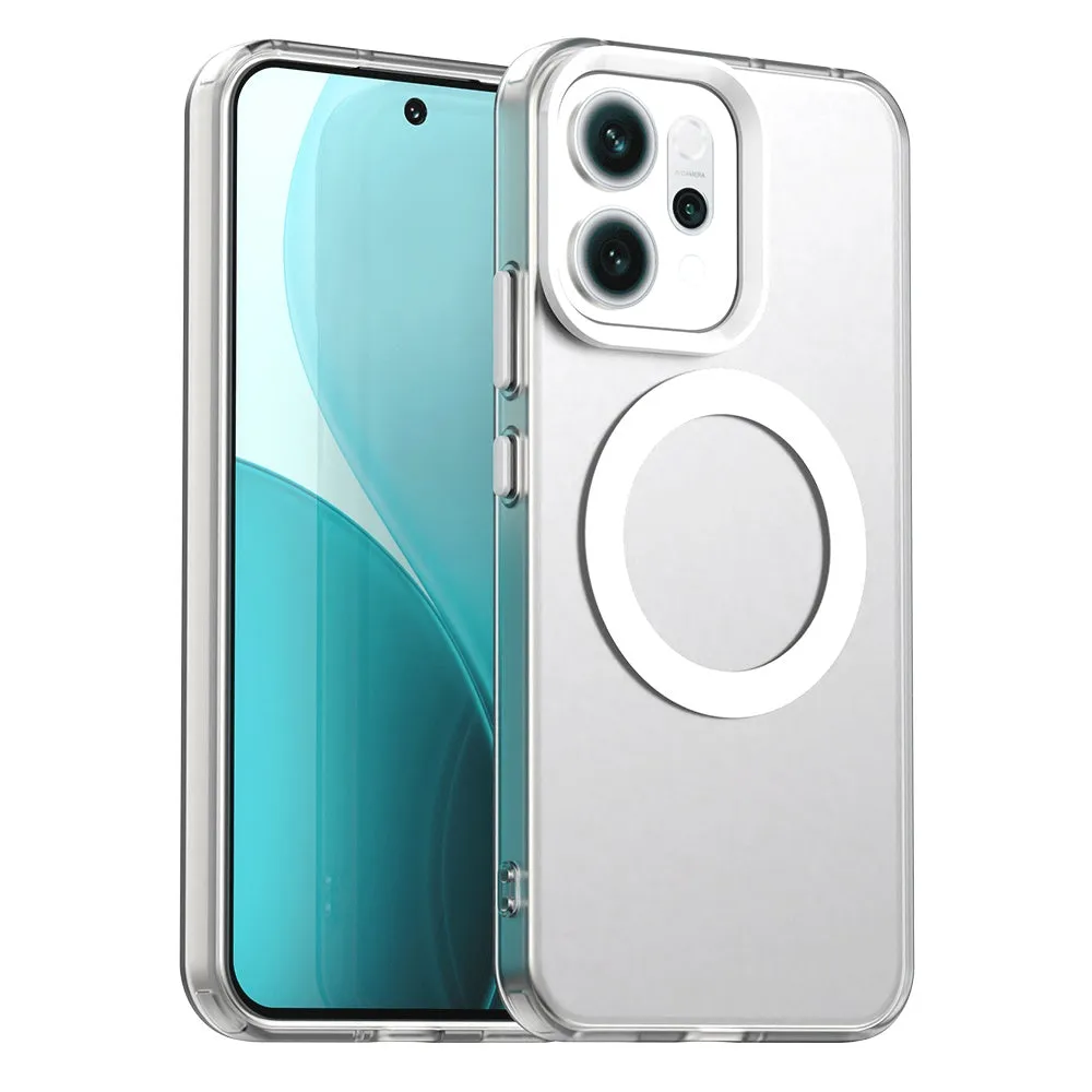Custodia MagSafe per Oppo Reno14, Techsuit, CandyCase, Bianca - immagine 1