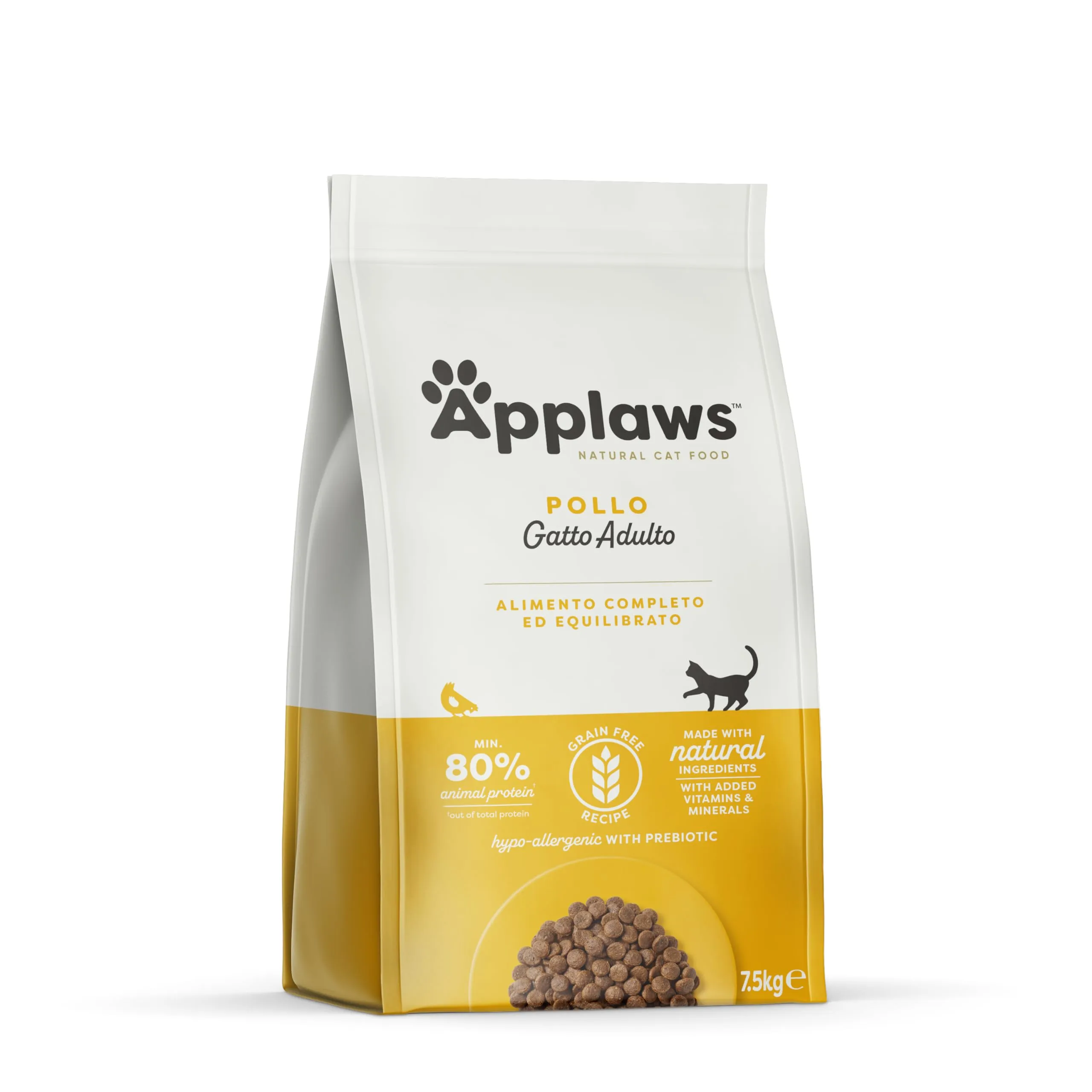 Applaws Alimento secco completo per gatti, pollo, per gatti adulti - sacco richiudibile da 7.5 kg - immagine 1