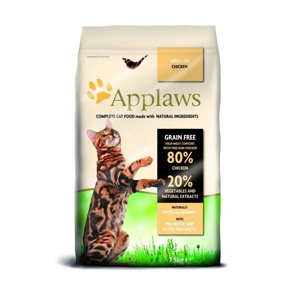 Applaws Alimento secco completo per gatti, pollo, per gatti adulti - sacco richiudibile da 7.5 kg - immagine 3