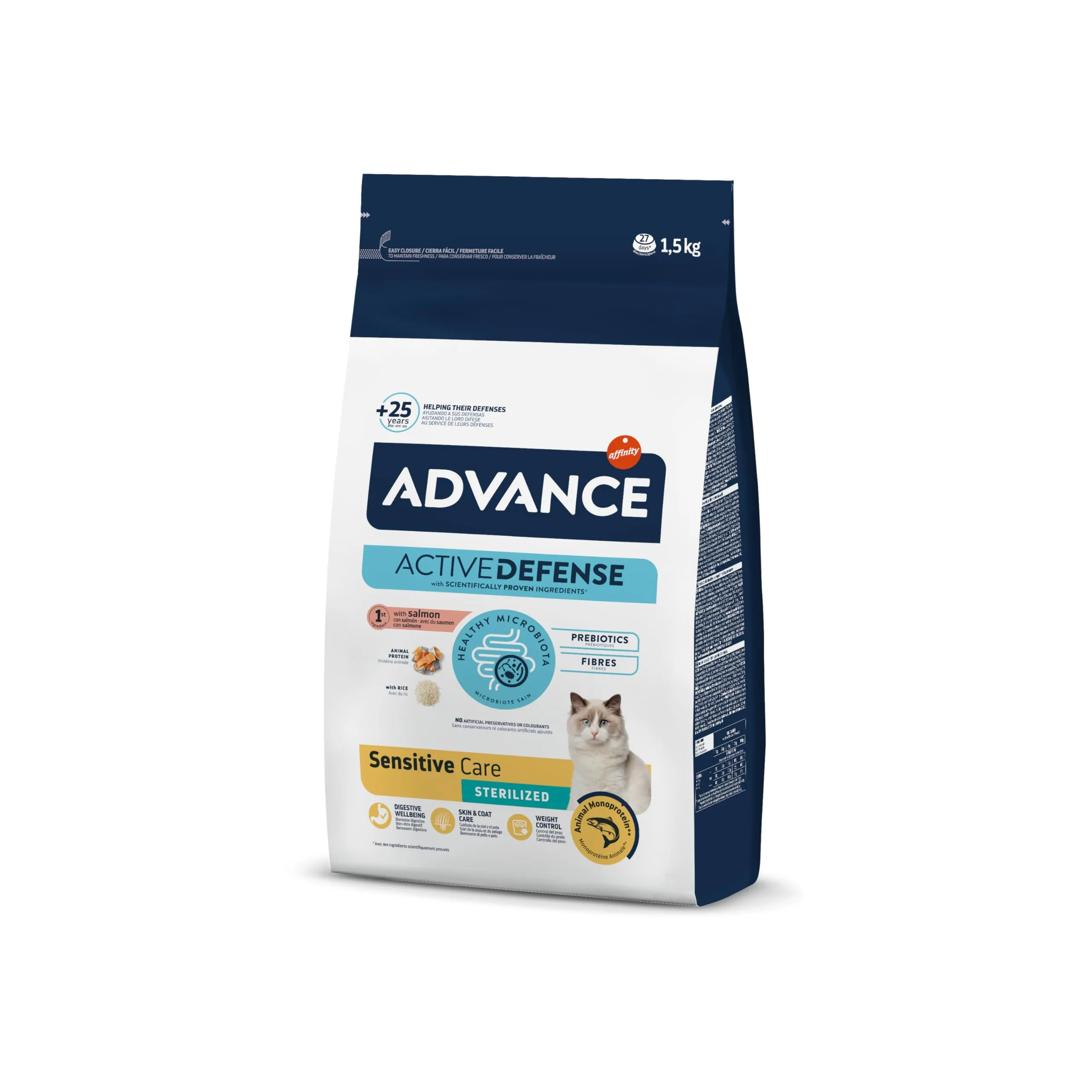 Advance Sensitive Sterilized - Cibo per Gatti Sterilizzati Adulti con Salmone - 1.5kg - immagine 1