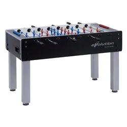 Calciobalilla (143x125x91cm) aste rientranti EVOLUTION Nero e Silver G500NERCVL - immagine 1