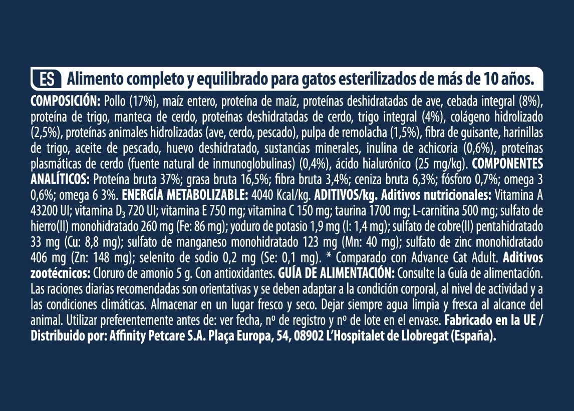 Advance Senior Sterilized Cibo Gatti, Misto - 10 kg - immagine 6