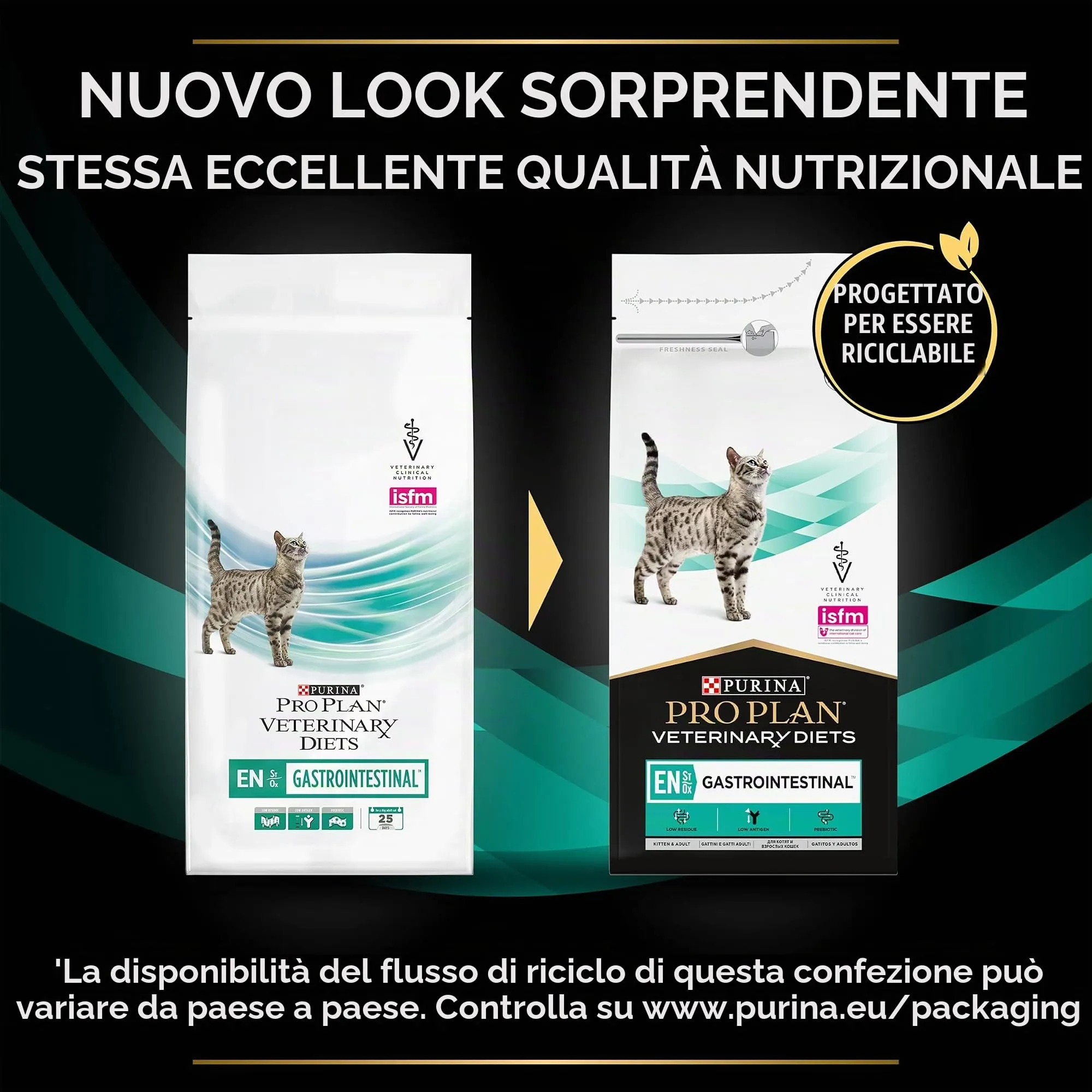 Purina PRO Plan Veterinary Diets Feline En St/Ox Dieta Clinica gastrointestinale per Gatti, asciutta - immagine 3