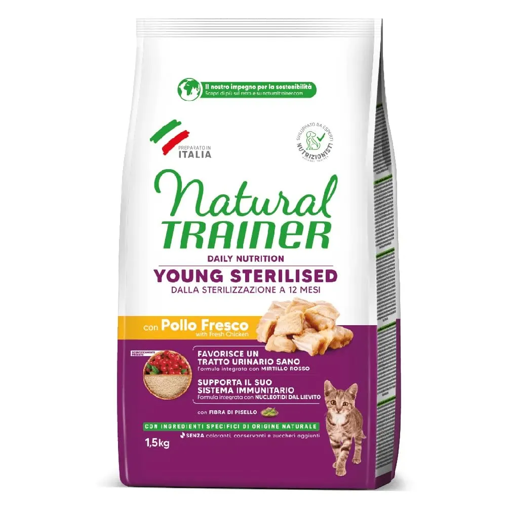 Trainer Young Cibo per Gattino, 7 a 12 Mesi, con Pollo, 1.5 kg - immagine 1