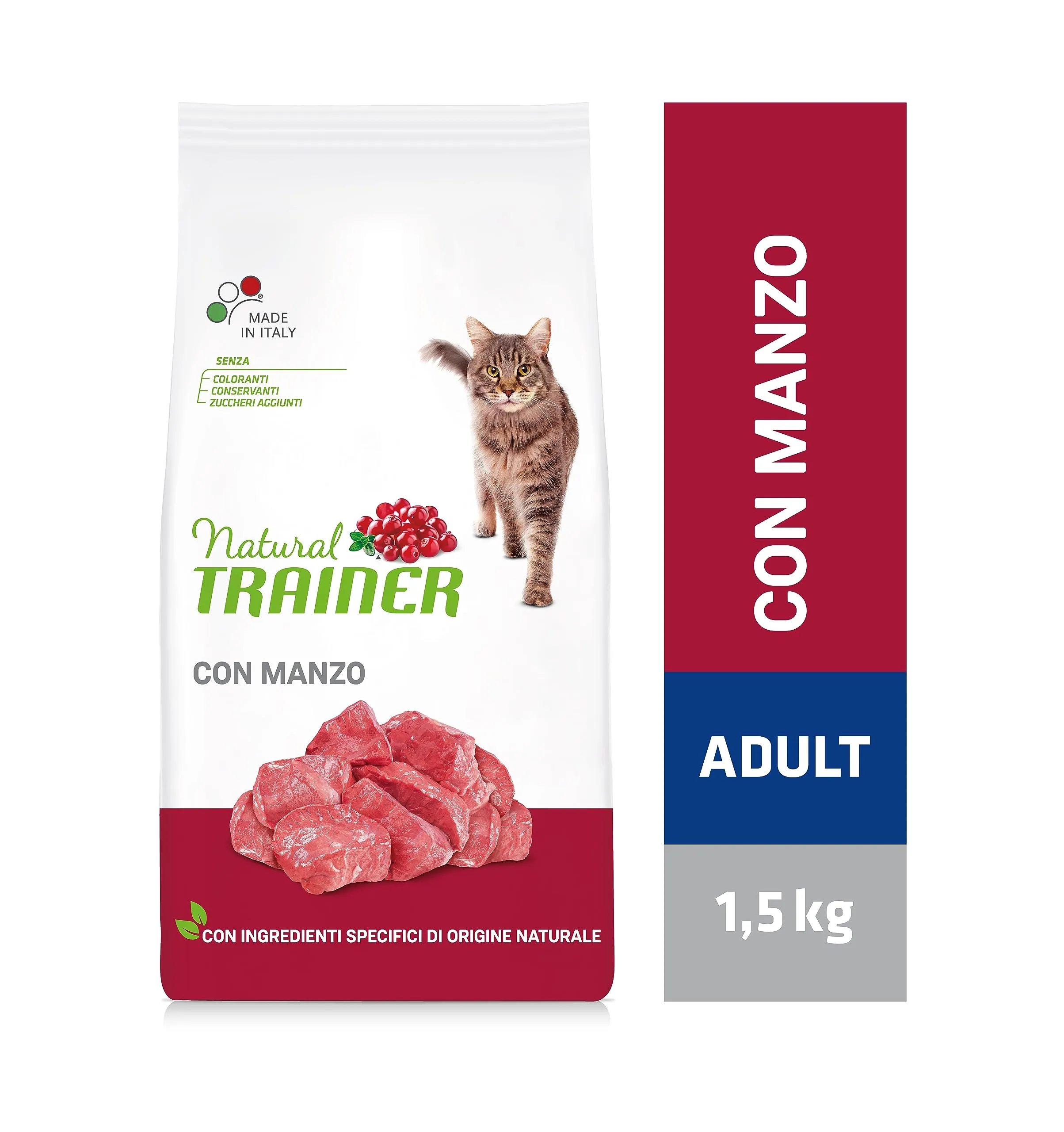 Trainer Cibo per Gatti Adulti con Manzo, 1.5 kg - immagine 2