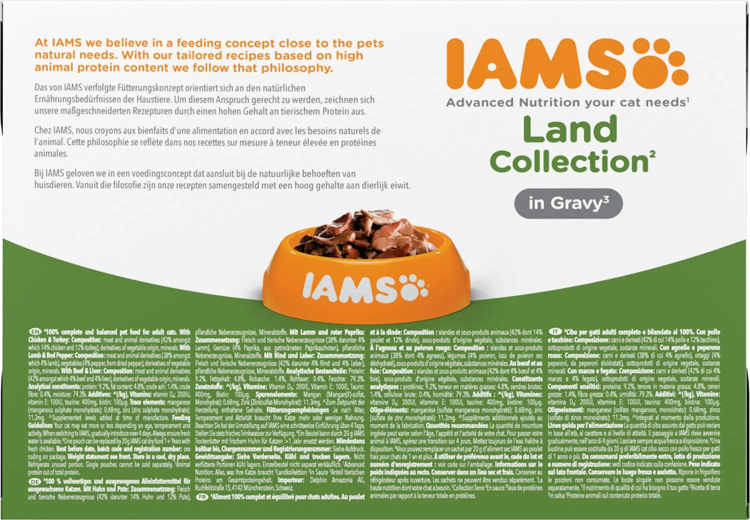 IAMS Delights Land Collection Cibo Umido per Gatti in Salsa, 12 x 85 g - immagine 2