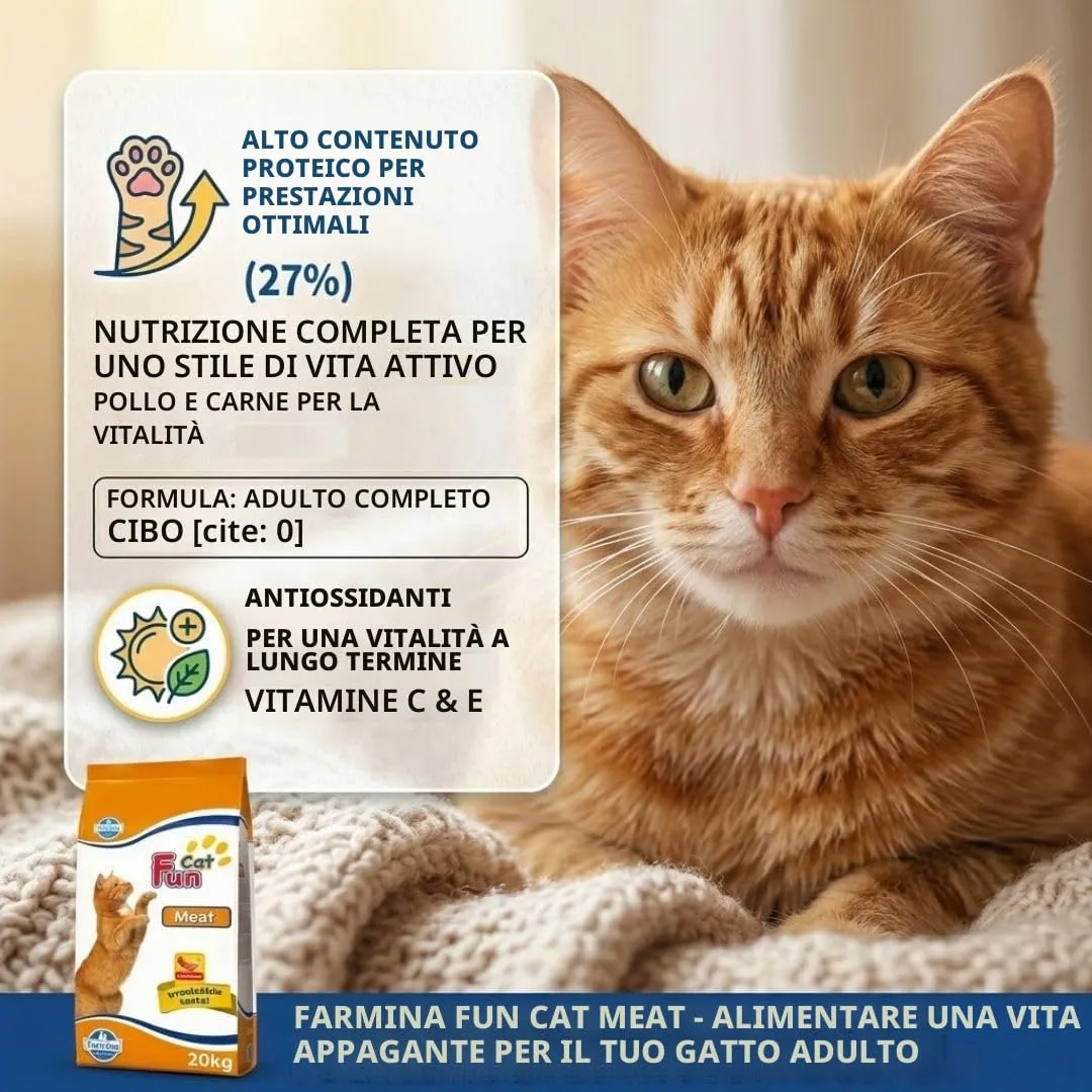 Farmina Fun Cat - Cibo Secco Per Gatti, Confezione Da 20 Kg - immagine 3