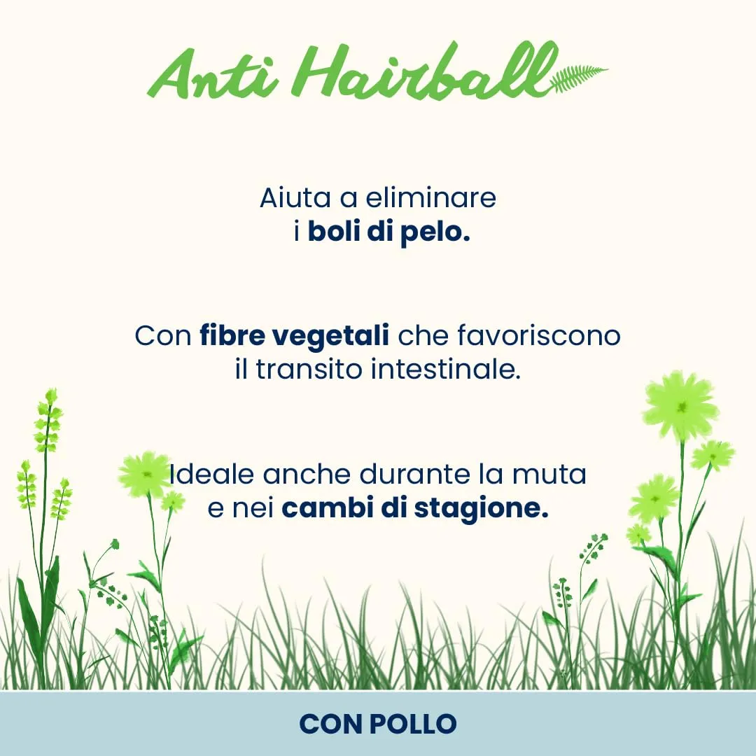 Almo Nature Functional - Anti Hairball - Alimento Umido per Gatti Adulti e Maturi - con Pollo - Contrasta la Formazione dei Boli di Pelo - 70g (Confezione da 30) - immagine 2